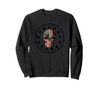 Si Vis Pacem Parabellum Betsy Ross Drapeau USA Crâne Patriotique Sweatshirt