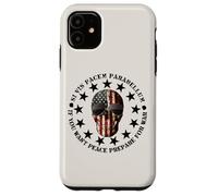 Si Vis Pacem Parabellum Betsy Ross USA Flag Skull Patriotic Coque pour iPhone 11