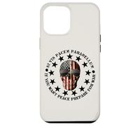 Si Vis Pacem Parabellum Betsy Ross USA Flag Skull Patriotic Coque pour iPhone 12 Pro Max