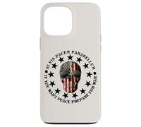 Si Vis Pacem Parabellum Betsy Ross USA Flag Skull Patriotic Coque pour iPhone 13 Pro Max