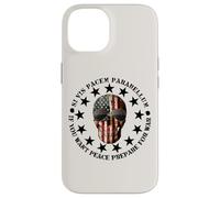 Si Vis Pacem Parabellum Betsy Ross USA Flag Skull Patriotic Coque pour iPhone 14