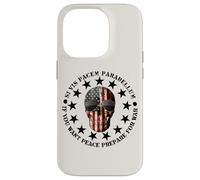 Si Vis Pacem Parabellum Betsy Ross USA Flag Skull Patriotic Coque pour iPhone 14 Pro