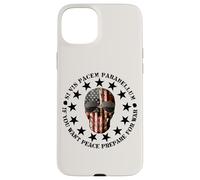 Si Vis Pacem Parabellum Betsy Ross USA Flag Skull Patriotic Coque pour iPhone 15 Plus