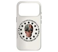 Si Vis Pacem Parabellum Betsy Ross USA Flag Skull Patriotic Coque pour iPhone 17 Pro