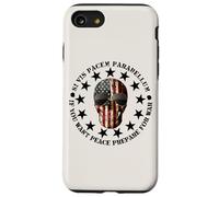 Si Vis Pacem Parabellum Betsy Ross USA Flag Skull Patriotic Coque pour iPhone SE (2020) / 7/8