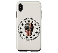 Si Vis Pacem Parabellum Betsy Ross USA Flag Skull Patriotic Coque pour iPhone XS Max