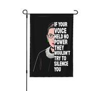 Si votre voix n'avait aucun pouvoir, ils n'essaieraient pas de vous faire taire. Drapeau décoratif pour femmes