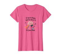 Si Vous êtes Heureux et Que Vous Le Savez, C'est Votre médicament T-Shirt, Femme, Rose Chiné, M