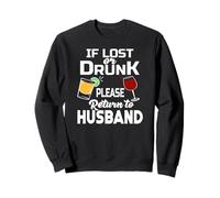 Si vous êtes perdu ou bu, veuillez retourner à la fête de enterrement de vie de jeune fille de son mari Sweatshirt