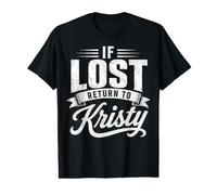 Si Vous êtes Perdu, retournez à Kristy Couples Funny Matching T-Shirt Graphique avec Valeur