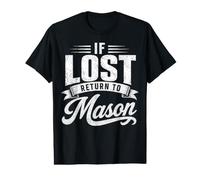 Si Vous êtes Perdu, retournez à Mason Couples Funny Matching T-Shirt Graphique avec Valeur