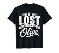 Si Vous êtes Perdu, retournez à Olive Couples Funny Matching T-Shirt Graphique avec Valeur