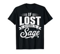 Si Vous êtes Perdu, retournez à Sage Couples Funny Matching T-Shirt Graphique avec Valeur