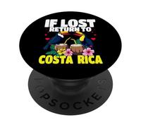 Si Vous êtes Perdu, retournez au Costa Rica Vacation Toucan Graphic Travel PopSockets PopGrip Adhésif