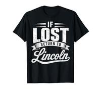 Si Vous êtes Perdu, Return to Lincoln Couples Funny Matching T-Shirt Graphique avec Valeur