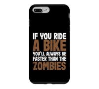 Si Vous Faites du vélo, Vous serez Toujours Plus Rapide Que Les Zombies Coque pour iPhone 7 Plus/8 Plus