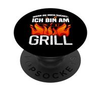 Si Vous me Cherchez, Je suis au Barbecue PopSockets PopGrip Adhésif
