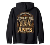 Si Vous Me Cherchez Je suis avec Les Ânes Ferme Sweat à Capuche