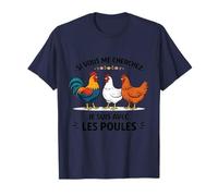 Si Vous Me Cherchez Je suis avec Les Poules Humour Fermier T-Shirt