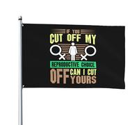 Si Vous Me Privez De Mon Droit À La Reproduction, Puis-Je Vous Priver Du Vôtre ? Féminisme Garden Flag Drapeaux Décoratif Durable Bannière Décoration Pour Balcon Pelouse Intérieure 90X152Cm