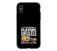 Si Vous me voyez Jouer du ukulélé, ce n'est Pas Le Moment Coque pour iPhone X/XS