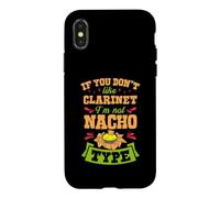 Si Vous n'aimez Pas la Clarinette, Je suis Nacho Type Funny Gag Joke Pun Coque pour iPhone X/XS