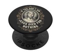 Si Vous ne péchez Pas, Jésus est Mort pour Rien Anti-chrétien PopSockets PopGrip Adhésif