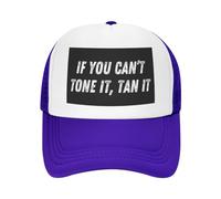 Si Vous ne Pouvez Pas Le tonifier, bronzez-Le, Casquette en Maille pour Femmes et Hommes, Casquette de Camionneur, Casquette de Baseball, Chapeau de Papa Noir