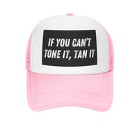 Si Vous ne Pouvez Pas Le tonifier, bronzez-Le, Casquette en Maille pour Femmes et Hommes, Casquette de Camionneur, Casquette de Baseball, Chapeau de Papa Noir