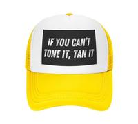 Si Vous ne Pouvez Pas Le tonifier, bronzez-Le, Casquette en Maille pour Femmes et Hommes, Casquette de Camionneur, Casquette de Baseball, Chapeau de Papa Noir