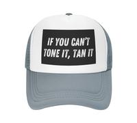 Si Vous ne Pouvez Pas Le tonifier, bronzez-Le, Casquette en Maille pour Femmes et Hommes, Casquette de Camionneur, Casquette de Baseball, Chapeau de Papa Noir