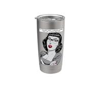 Si vous ne voulez pas de réponse sarcastique Retro Pop Art Girl Gobelet isotherme en acier inoxydable double paroi