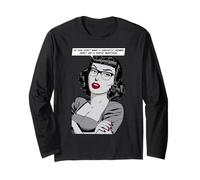 Si Vous ne Voulez Pas de réponse Sarcastique Retro Pop Art Girl Manche Longue
