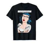 Si Vous ne Voulez Pas de réponse Sarcastique Retro Pop Art Girl T-Shirt