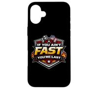 Si Vous n'êtes Pas Rapide, Vous êtes Le dernier American Auto Moto Racing MX Coque pour iPhone 16 Plus