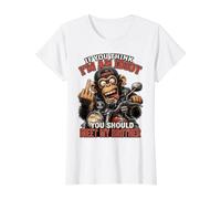Si Vous Pensez Que Je suis Un Idiot, Vous Devriez Rencontrer T-Shirt Graphique avec Valeur, Femme, Blanc, XS