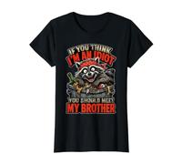 Si Vous Pensez Que Je suis Un Idiot, Vous Devriez Rencontrer T-Shirt Graphique avec Valeur, Femme, Noir, XL