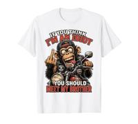Si Vous Pensez Que Je suis Un Idiot, Vous Devriez Rencontrer T-Shirt Graphique avec Valeur, Homme, Blanc, S