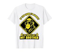 Si Vous Pensez Que Je suis Un Idiot, Vous Devriez Rencontrer T-Shirt Graphique avec Valeur, Homme, Blanc, L