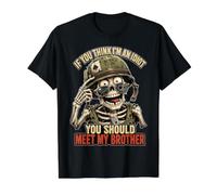 Si Vous Pensez Que Je suis Un Idiot, Vous Devriez Rencontrer T-Shirt Graphique avec Valeur, Homme, Noir, L