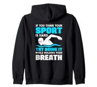 Si Vous Pensez Que Votre Sport est Difficile, essayez de Le Faire en Tenant Le Souffle Sweat à Capuche