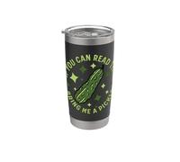 Si vous pouvez lire ceci, Bring Me A Pickle Funny Dill Pickle Gobelet isotherme en acier inoxydable double paroi
