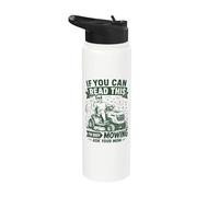 Si vous pouvez lire ceci, je suis occupé à tondre, demandez à votre mère Stainless Steel Insulated Water Bottle