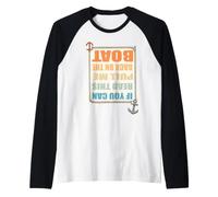 Si Vous Pouvez Lire ceci, retrouvez-Moi sur Le Bateau Funny Fishing Manche Raglan