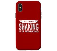 Si Vous tremblez, ça Marche : drôle, Pilates, Yoga, Fitness Coque pour iPhone X/XS