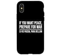 Si Vous Voulez la Paix, préparez-Vous à la Guerre si Vise Le Rythme Para Bellum Coque pour iPhone X/XS