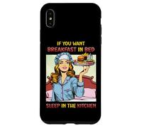 Si Vous Voulez Un Petit déjeuner au lit, dormez dans la Cuisine rétro Amusante Coque pour iPhone XS Max