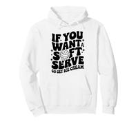 Si Vous Voulez Un Service Doux, optez pour de la crème glacée - Volleyball Sweat à Capuche