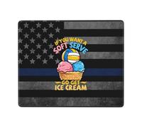 Si Vous Voulez Une Glace Molle, Allez Chercher du Volley-Ball sur Ice Cream. Mouse Pad Douce Tapis De Souris Base en Caoutchouc Tapis Souris pour Maison Bureau Études 25X30Cm