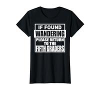 Si Vous Vous Demandez, Veuillez Retourner à la cinquième année 5e 5 T-Shirt Graphique avec Valeur
